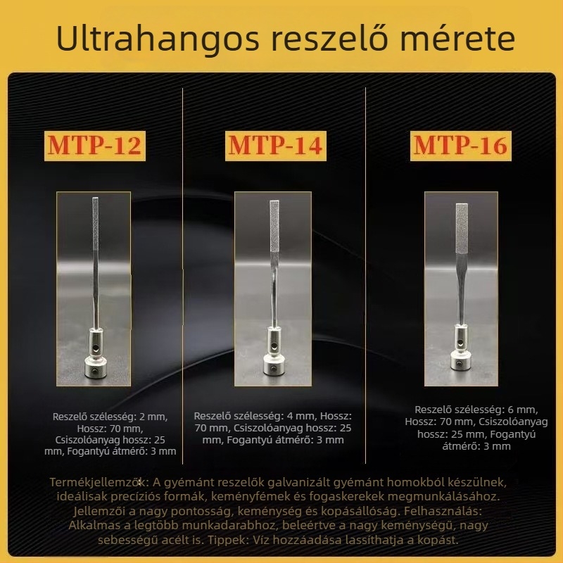 Ultrahangos reszelő eszköz MTP120, visszacsatoló pneumatikus csiszoló készülék kis ötvözetes reszelőkhöz és formákhoz, polírozás