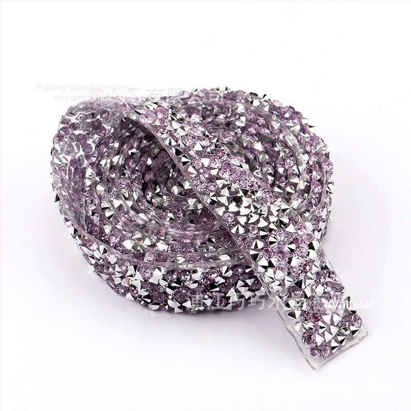 Rhinestone szalag ruházathoz forró olvadó ragasztóval — DIY ékszer alkatrészek