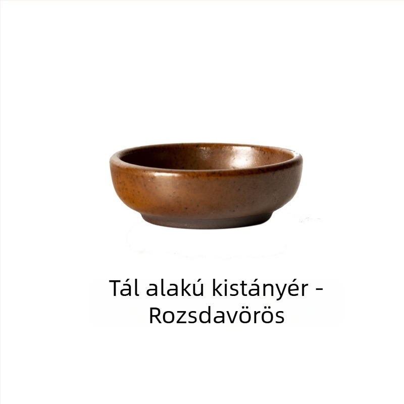 Sanxiang japán stílusú retro kerámia mártásos tál, kis kör alakú tál szószokhoz, ecethez és savanyúsághoz