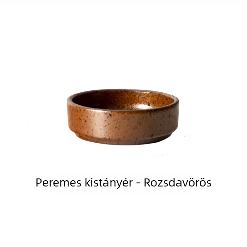 Sanxiang japán stílusú retro kerámia mártásos tál, kis kör alakú tál szószokhoz, ecethez és savanyúsághoz