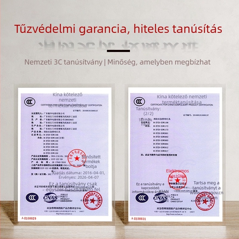 Csiszolt rozsdamentes acélból készült vészkijárati tábla, ultra vékony, LED-es vészvilágítással
