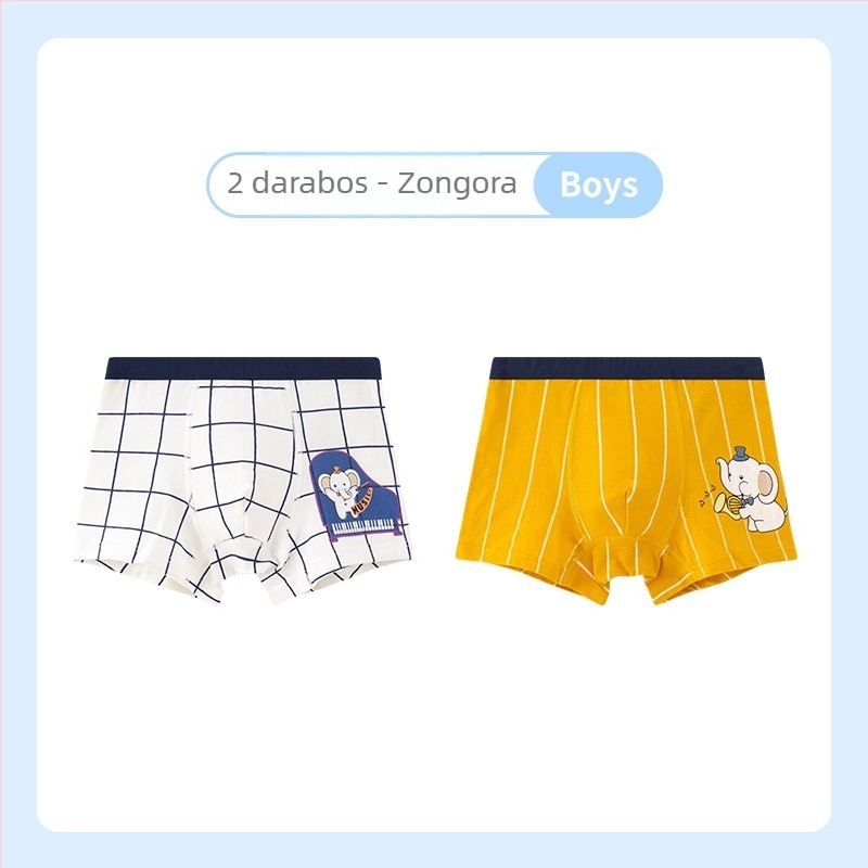 Fiúknak készült boxer alsó 95% pamutból, mesés mintával, antibakteriális, modell A7A