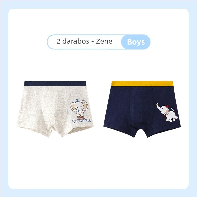 Fiúknak készült boxer alsó 95% pamutból, mesés mintával, antibakteriális, modell A7A