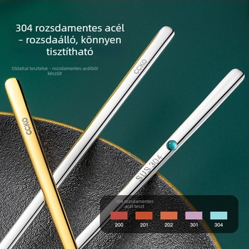 304 rozsdamentes acél hosszú nyelű keverőkanál kávéhoz és tejhez, kis kanál gyerekek desszertjeihez, koreai stílusú, elegáns kialakítás