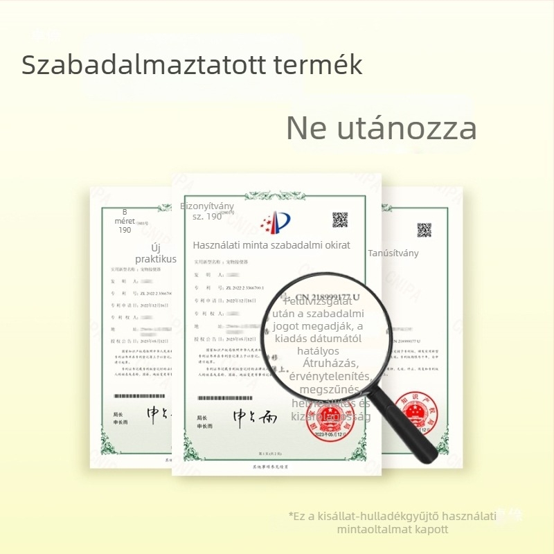 Kutyapisz-gyűjtő hajlítás nélkül, kültéri használatra