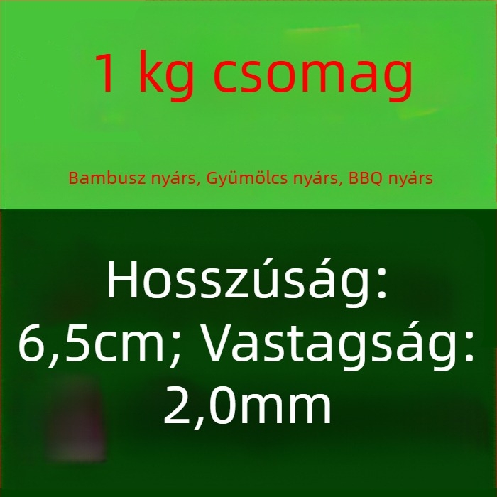 Egyszer használatos bambusz gyümölcsnyársak – hosszú egyvégű fogasok gyümölcsökhöz, grillezéshez és sült ételekhez