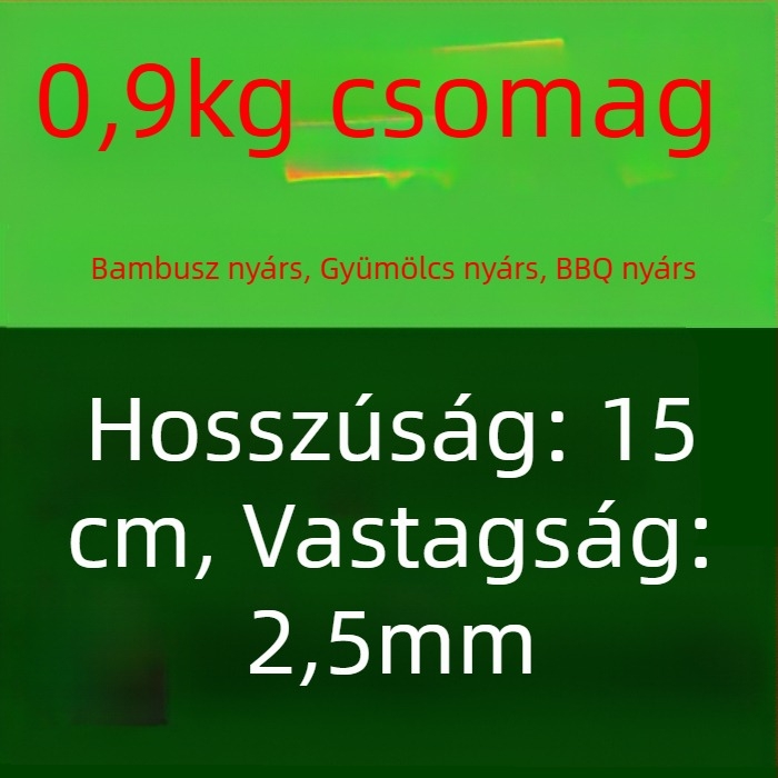 Egyszer használatos bambusz gyümölcsnyársak – hosszú egyvégű fogasok gyümölcsökhöz, grillezéshez és sült ételekhez
