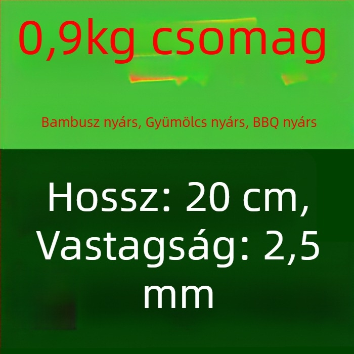 Egyszer használatos bambusz gyümölcsnyársak – hosszú egyvégű fogasok gyümölcsökhöz, grillezéshez és sült ételekhez