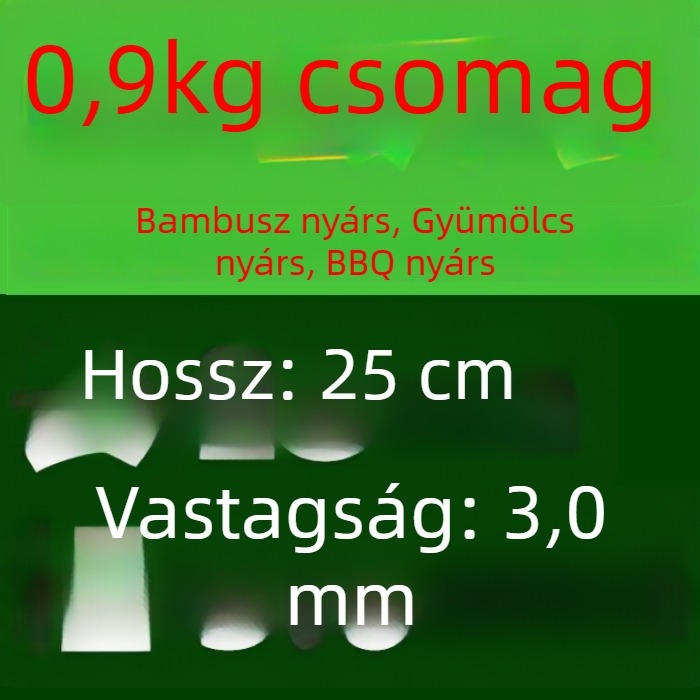 Egyszer használatos bambusz gyümölcsnyársak – hosszú egyvégű fogasok gyümölcsökhöz, grillezéshez és sült ételekhez