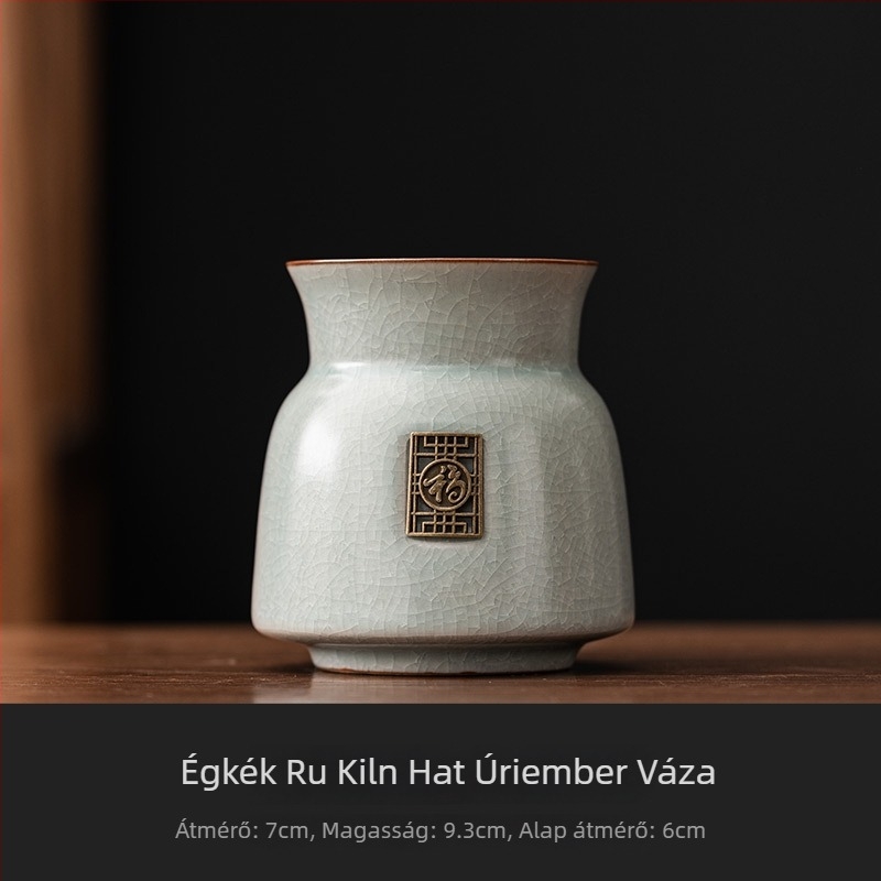 Beige Gongfu tea ceremóniás készlet: hat darabos tea ceremóniás kiegészítők, teáskés, teás csipesz, ecset és egyéb eszközök a tea elkészítéséhez