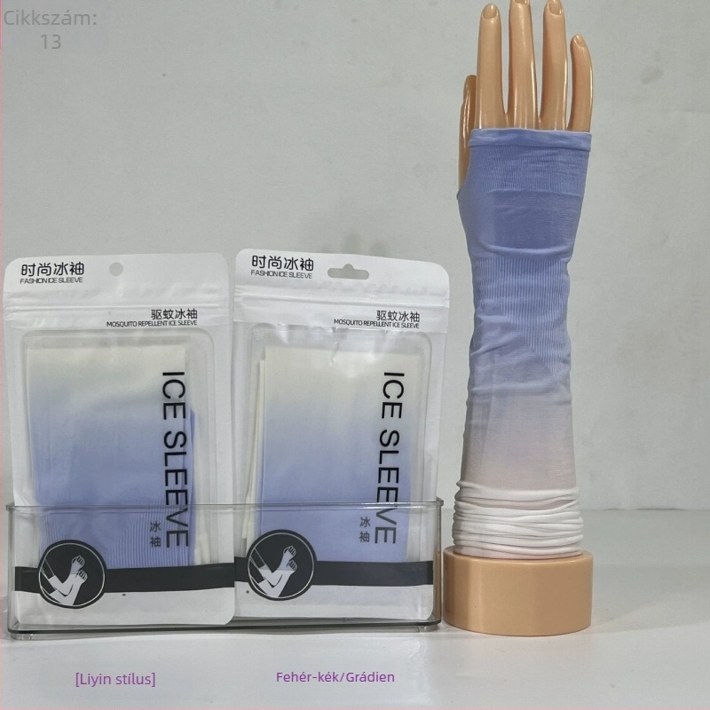 Uniszex gradient Ice Silk karvédők, UV-védelem, hűtő hatás vezetéshez és kerékpározáshoz