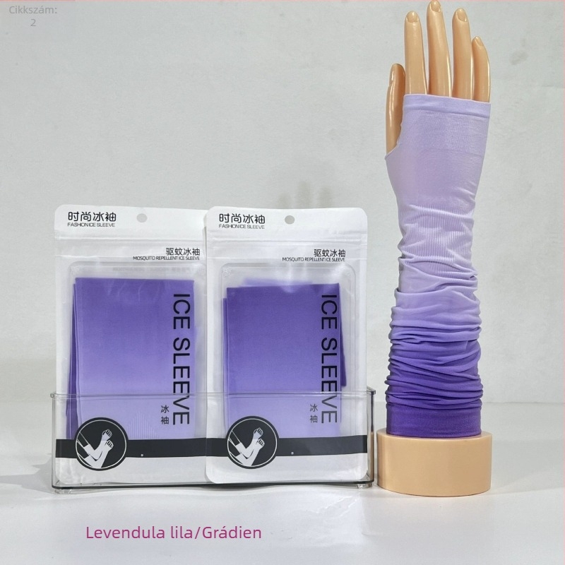 Uniszex gradient Ice Silk karvédők, UV-védelem, hűtő hatás vezetéshez és kerékpározáshoz