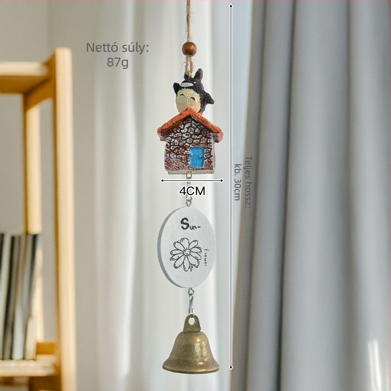 Japán stílusú szélharang dísz, függő harang, kültéri DIY dekoráció