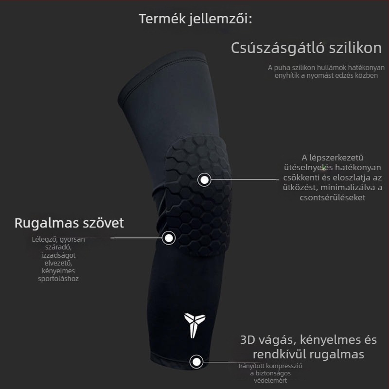 Csillagstílusú térdvédő röplabdára és kosárlabdára – lélegző, rugalmas professzionális sportvédő felnőtteknek és gyerekeknek