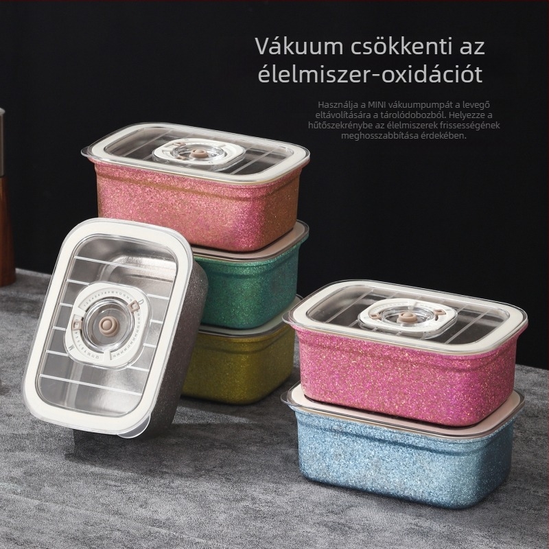 Jin chi T1 titánium élelmiszer-tároló doboz – mikrózható ebédes doboz, zárható, 1–3 L