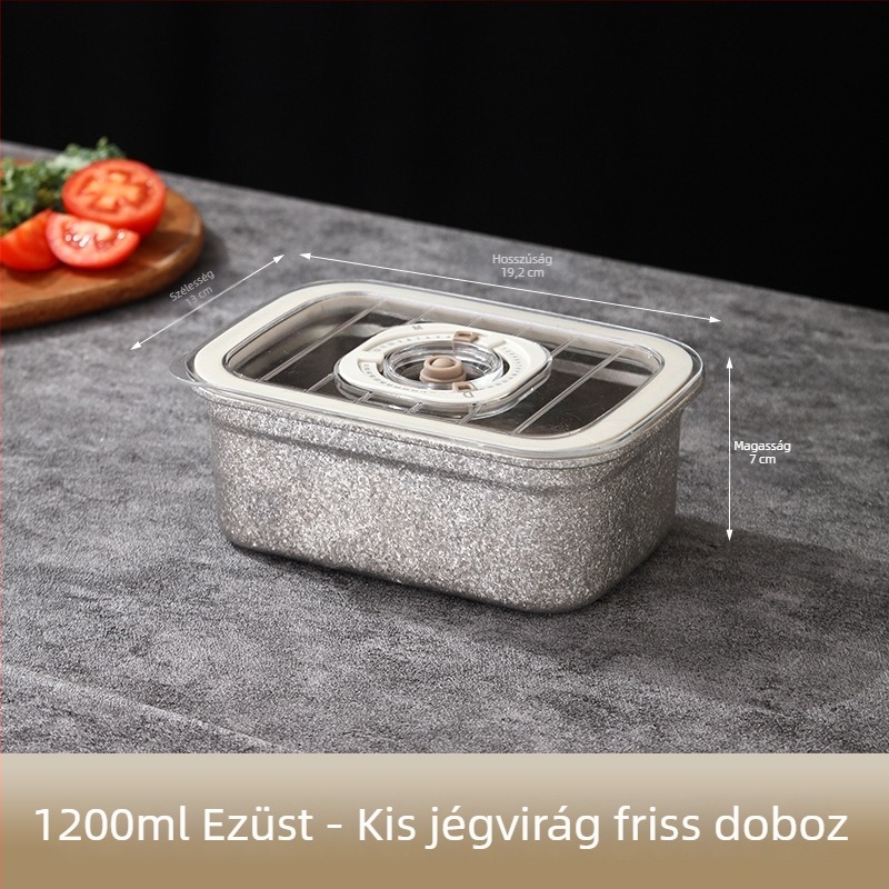 Jin chi T1 titánium élelmiszer-tároló doboz – mikrózható ebédes doboz, zárható, 1–3 L