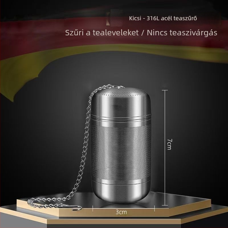 316 rozsdamentes acél, élelmiszer-minőségű teaszűrő, ultrafin szűrő és tea–víz elválasztó