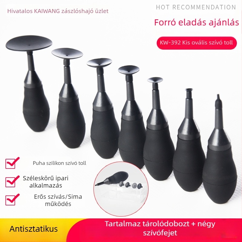 Kaiwang Kézi Antisztatikus Ovális Vákuumos Toll KW-392 IC-k és Elektronikai Alkatrészekhez