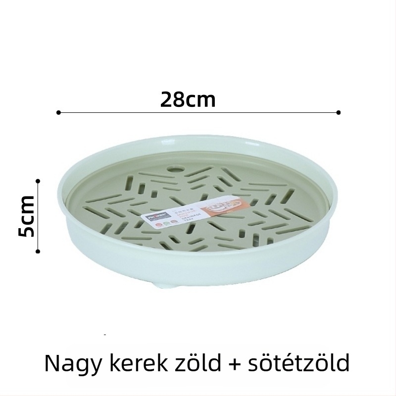 Kétszintes műanyag leengedő tál gyümölcsökhöz és teáskészlethez, nagy méretű konyha–nappali tároló