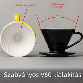 Színes kerámia V60 kávédrippe r szett otthoni használatra