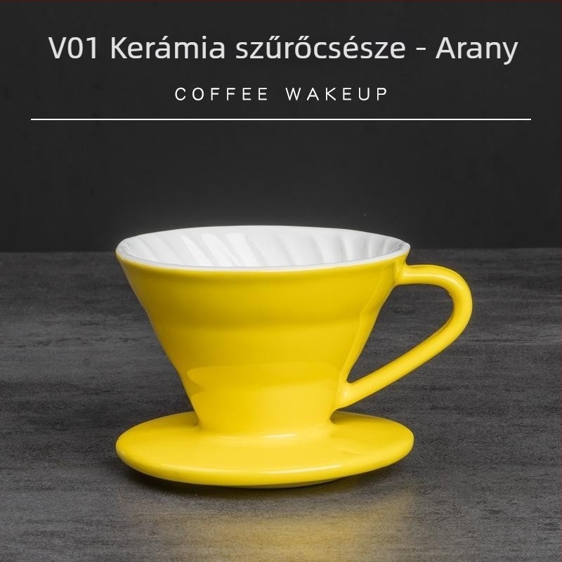 Színes kerámia V60 kávédrippe r szett otthoni használatra