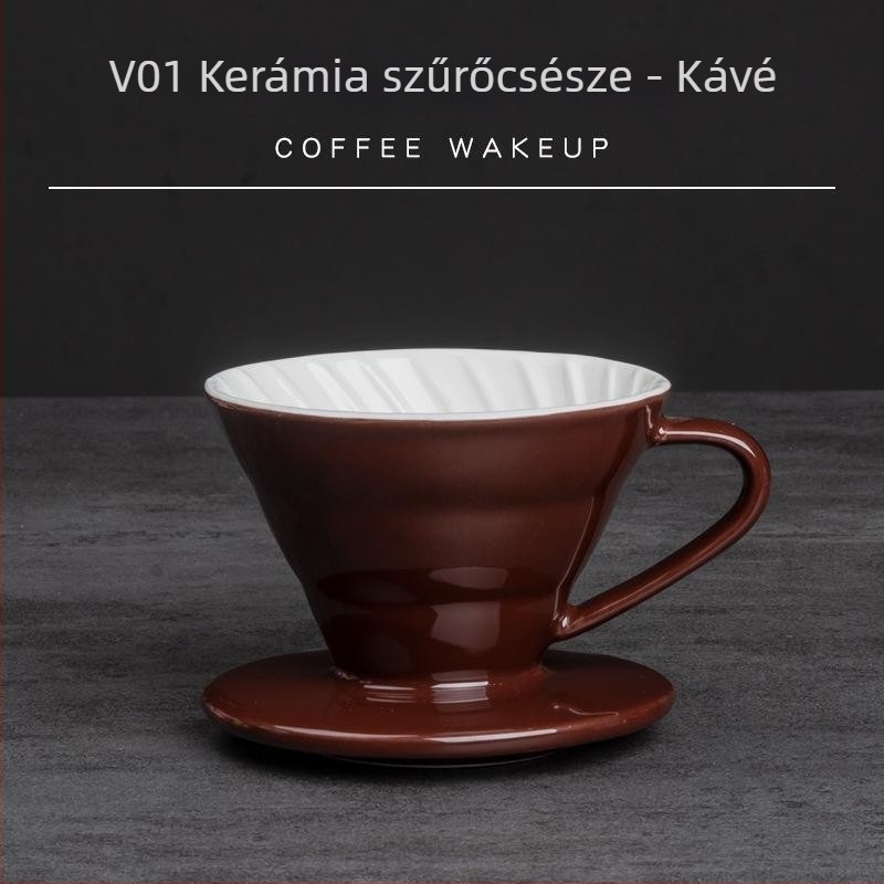 Színes kerámia V60 kávédrippe r szett otthoni használatra