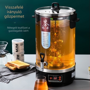 Teljesen automata teakeverő vödör, nagy kapacitású kereskedelmi teafőző tartály, büfés használathoz és gyógytea készítéséhez