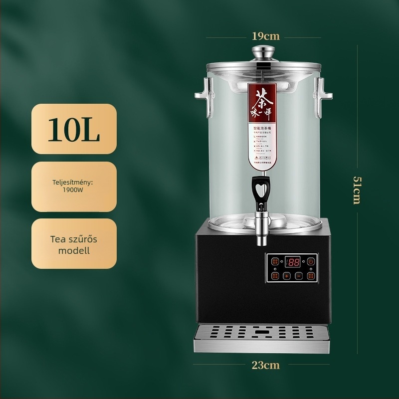 Teljesen automata teakeverő vödör, nagy kapacitású kereskedelmi teafőző tartály, büfés használathoz és gyógytea készítéséhez