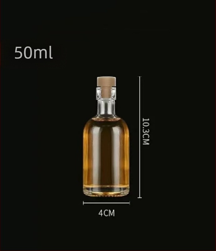 Átlátszó matt üvegből készült palackok italokhoz és gyümölcsborokhoz, üres palackok 50 ml-től 1000 ml-ig