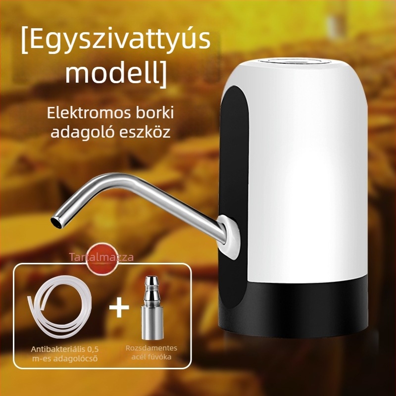 Otthoni használatra szánt elektromos borpumpa, önszívó palacktöltő adagoló, teljesen automata, kis méretű alkoholos ital adagoló