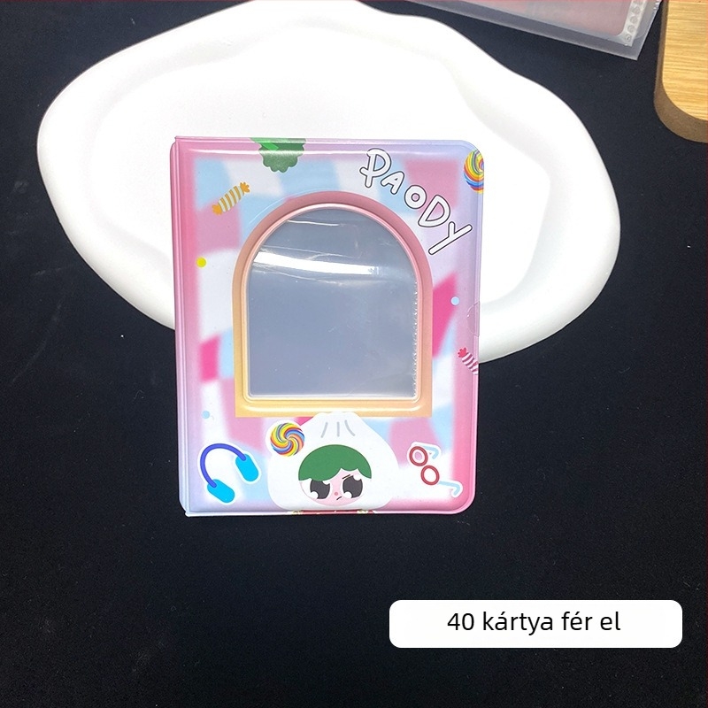 GMM kártyaalbum egyetlen rácsos elrendezéssel, 3 hüvelykes Polaroid fotóalbum, kis kártyák tárolója
