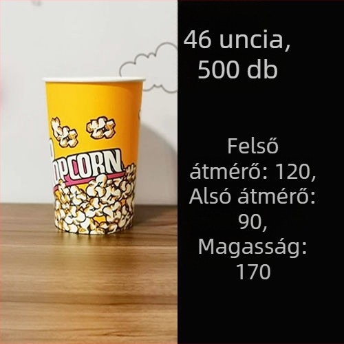 Egyszer használatos papír popcorn vödrök, kis méretű 28A, készlet mozi és KTV számára
