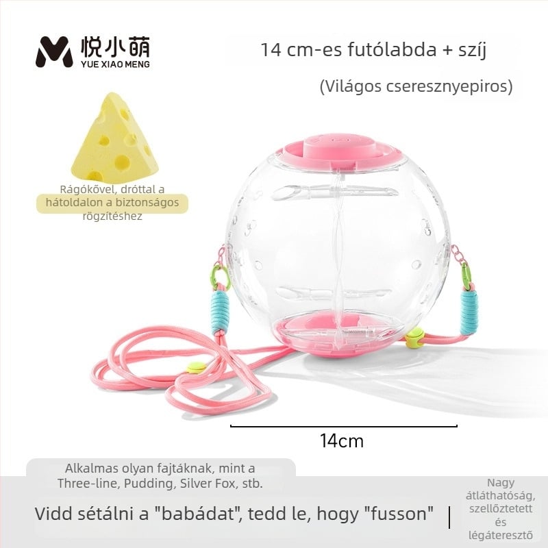 Hamster futókerék — műanyag interaktív játék kisállatok számára