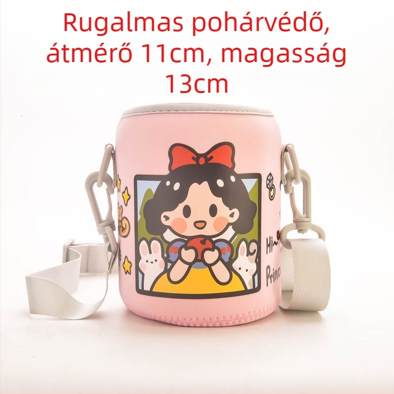 Nagy kapacitású pohárvédő tok Lego-stílusú rajzfilm dizájnnal – hordozható utazási védőtasak diákok számára, kültéri használatra