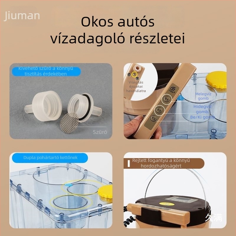 Rejtett autós meleg- és hidegvíz adagoló termosztáttal, 24V, nagy kapacitású vízforraló