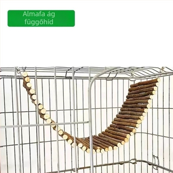 Almából készült kerítés dísz, arany hörcsög ketrecéhez, sokoldalú mászó létra, elválasztó és függő híd, háziállat játékok