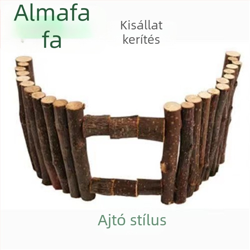 Almából készült kerítés dísz, arany hörcsög ketrecéhez, sokoldalú mászó létra, elválasztó és függő híd, háziállat játékok