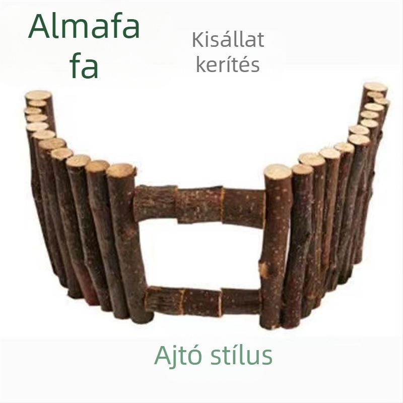 Almából készült kerítés dísz, arany hörcsög ketrecéhez, sokoldalú mászó létra, elválasztó és függő híd, háziállat játékok