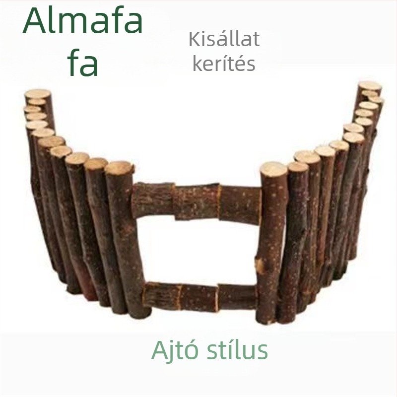 Almából készült kerítés dísz, arany hörcsög ketrecéhez, sokoldalú mászó létra, elválasztó és függő híd, háziállat játékok