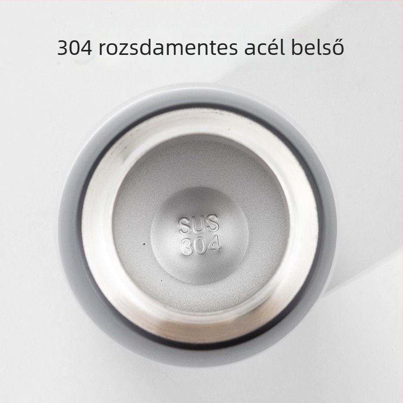 Panda Mini Szigetelt Termosz Pohár – Rajzfilm Dizájn, Belső 304 Rozsdamentes acél, Külső 201 Rozsdamentes acél