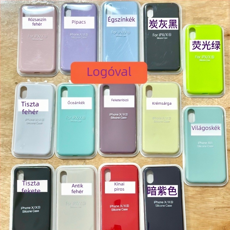 Folyadék-szilikon tok kompatibilis az iPhone 17-hez, az Air 16/15/14 Pro Maxhez és az iPhone 13/12/11 modellekhez