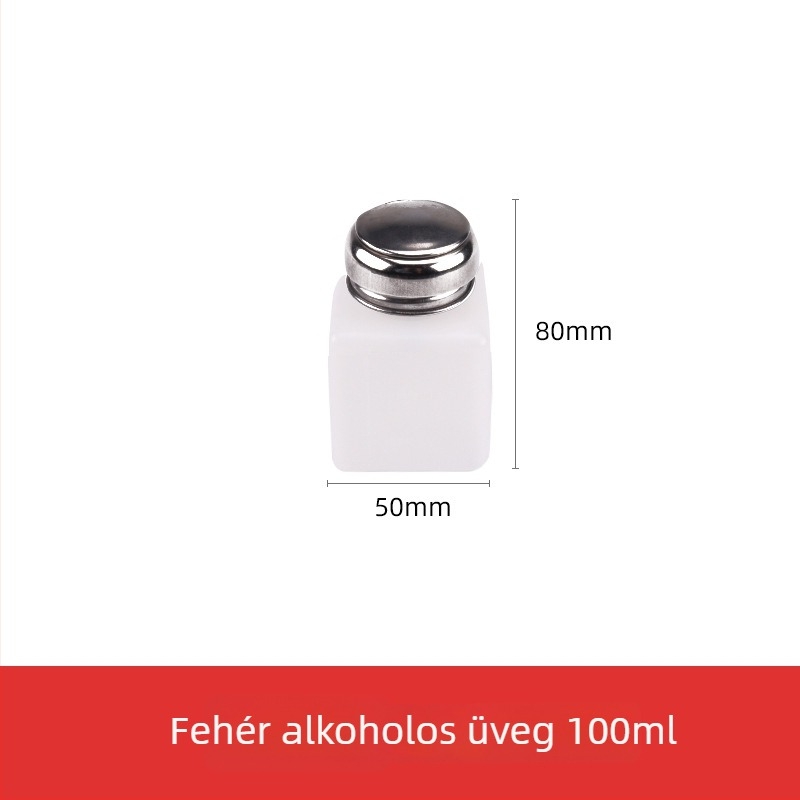 180 ml-es üveg alkoholhoz, pumpás kivitel, ipari használat, korrózióálló, antistatikus, vastított, rézmaggal