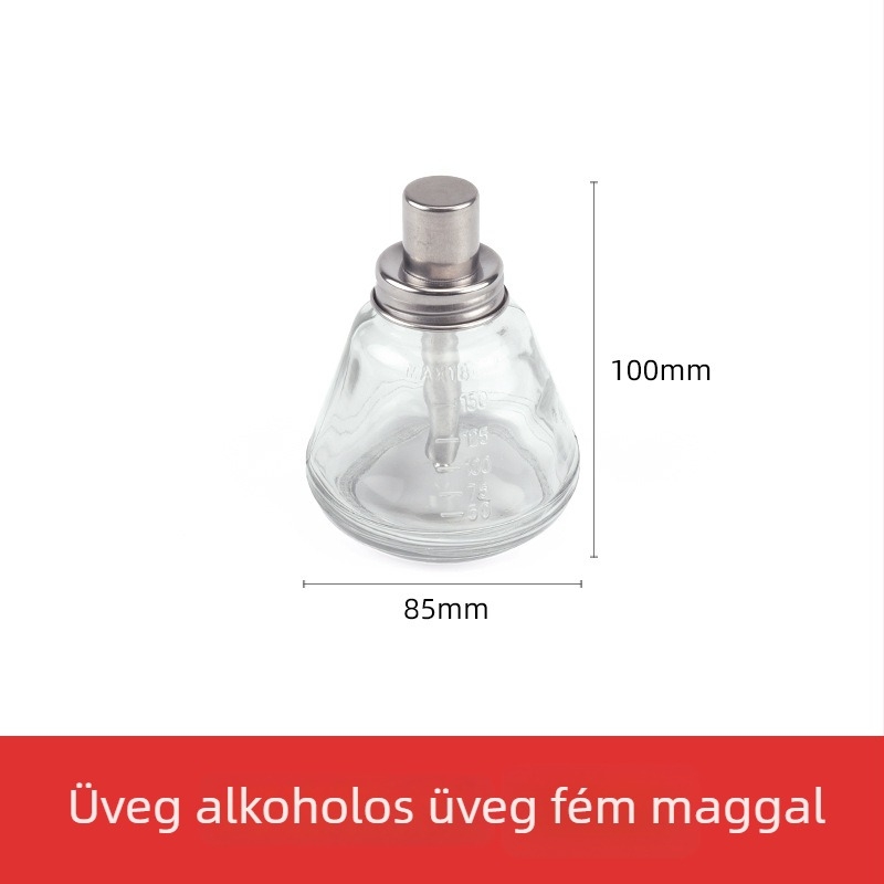 180 ml-es üveg alkoholhoz, pumpás kivitel, ipari használat, korrózióálló, antistatikus, vastított, rézmaggal