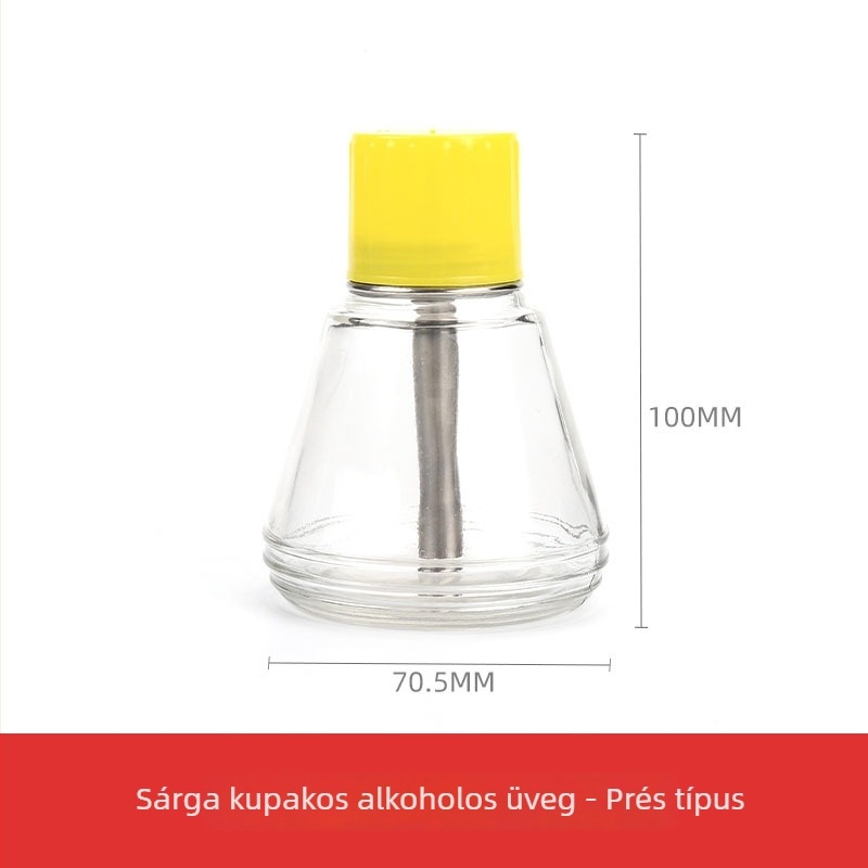 180 ml-es üveg alkoholhoz, pumpás kivitel, ipari használat, korrózióálló, antistatikus, vastított, rézmaggal