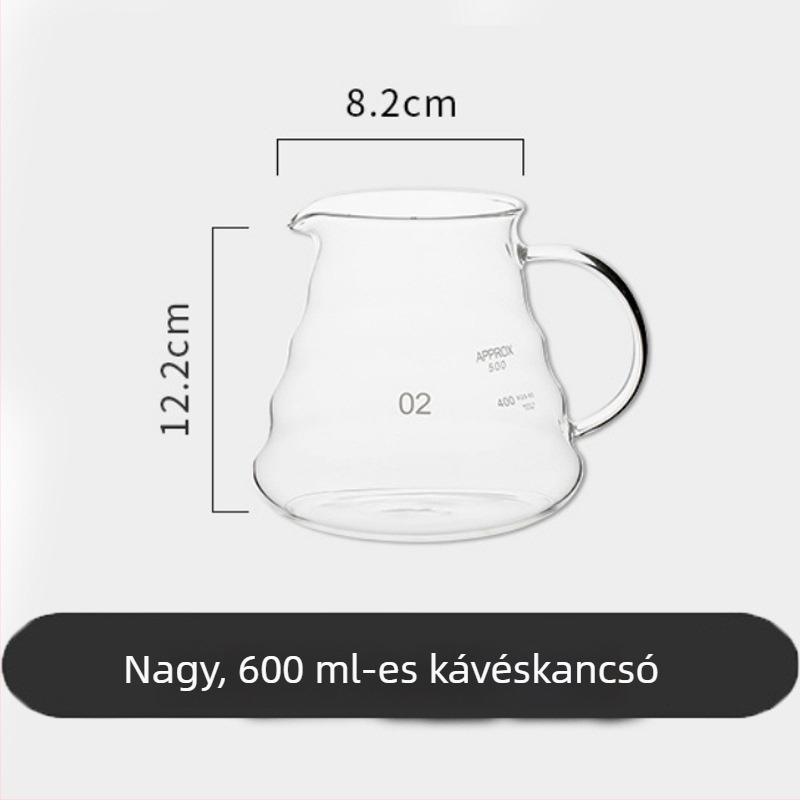 Pearl kávéfőző készlet drip szűrővel és extrakciós szűrő pohárral kézi leöntéshez