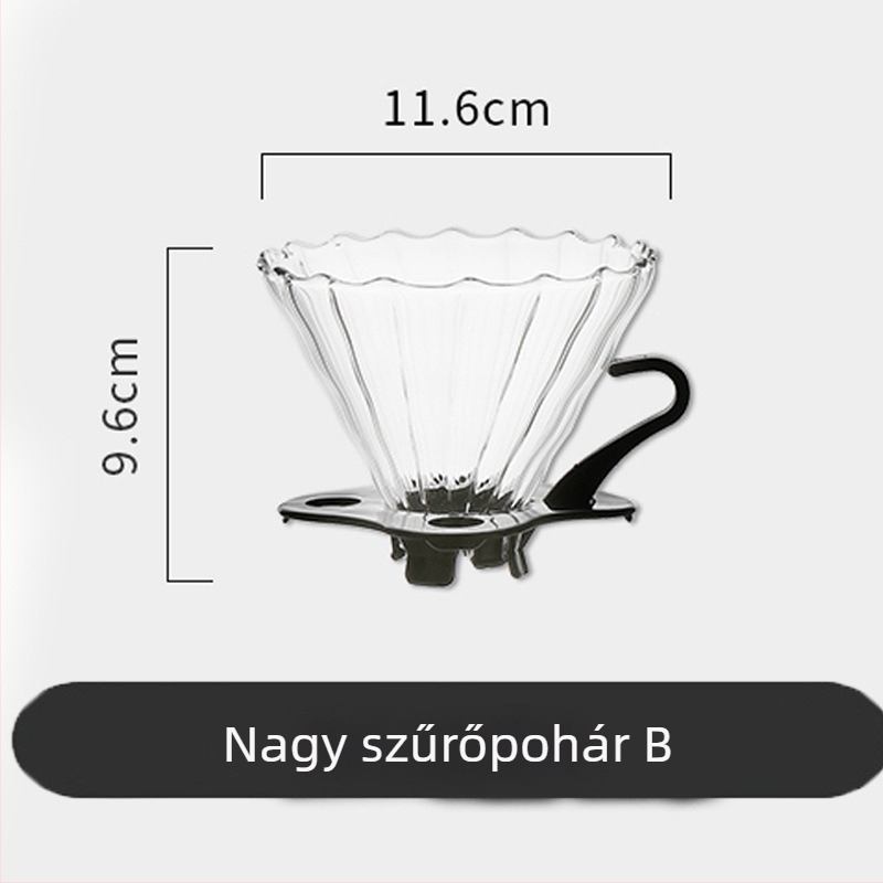 Pearl kávéfőző készlet drip szűrővel és extrakciós szűrő pohárral kézi leöntéshez