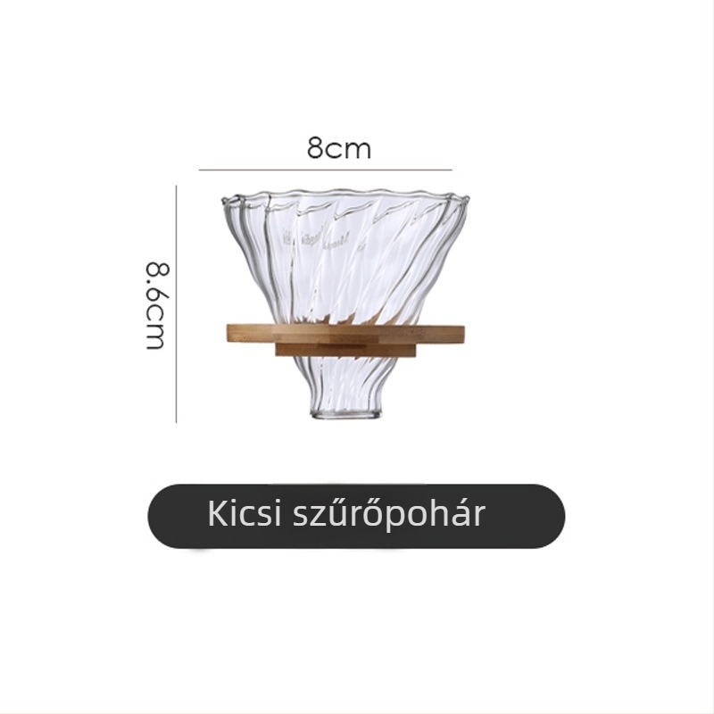 Pearl kávéfőző készlet drip szűrővel és extrakciós szűrő pohárral kézi leöntéshez