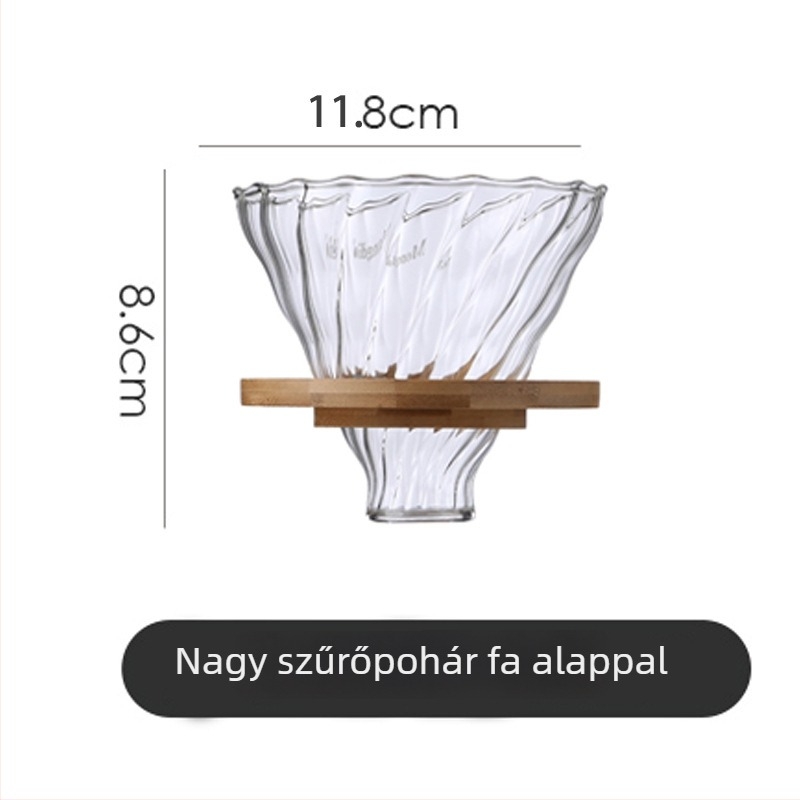 Pearl kávéfőző készlet drip szűrővel és extrakciós szűrő pohárral kézi leöntéshez