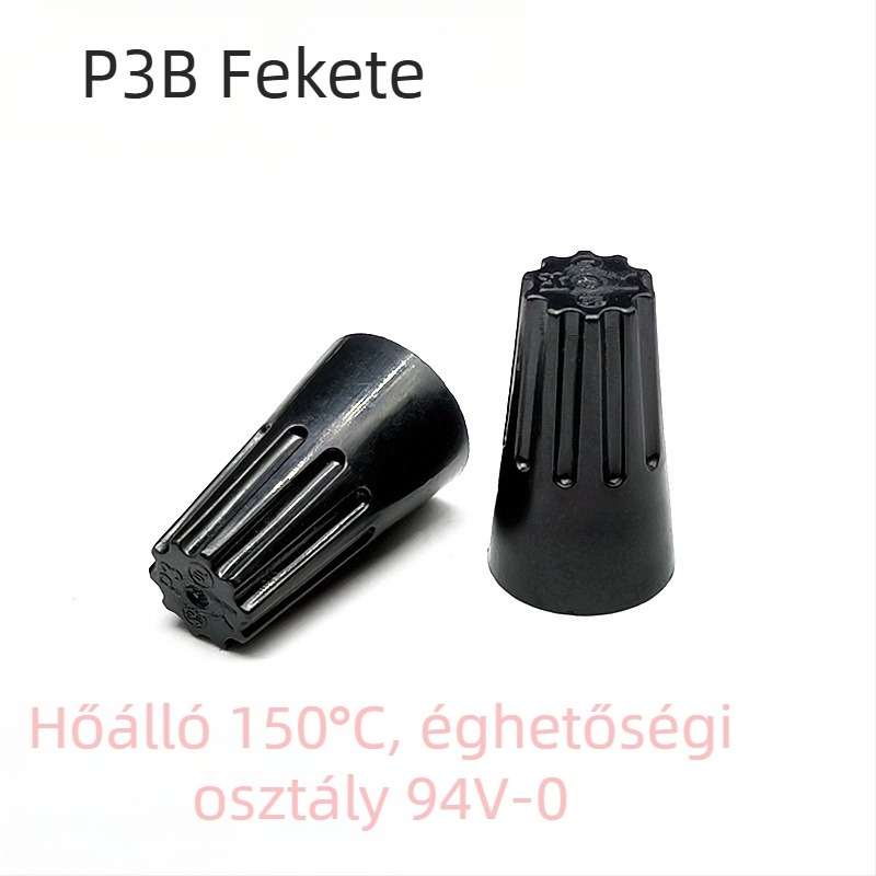 Gold-Pen színű rugós csavaros terminál sapka, spirál vezeték terminál, kézi csavar terminál sapka, crimp sapka, zárt terminál, tanúsított