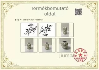 Kék-fehér kerámia virágváz, retro nappali dekoráció, hidroponikus virágkompozíció, pásztor stílus